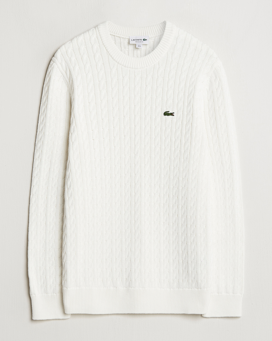 Herren | Pullover | Lacoste | Cotton Cable Sweater Flour