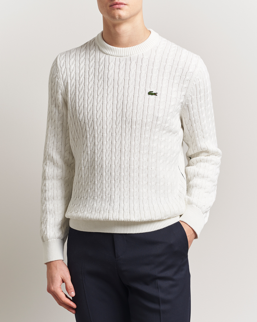 Herren | Pullover | Lacoste | Cotton Cable Sweater Flour