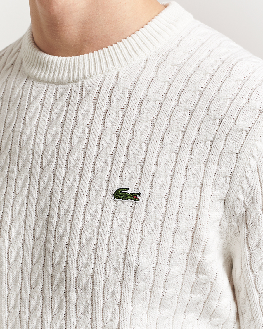 Herren | Pullover | Lacoste | Cotton Cable Sweater Flour