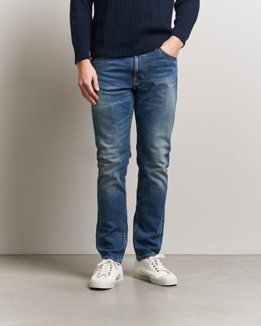 Herren | Jeans | Nudie Jeans | Lean Dean Jeans Worn In Selvage