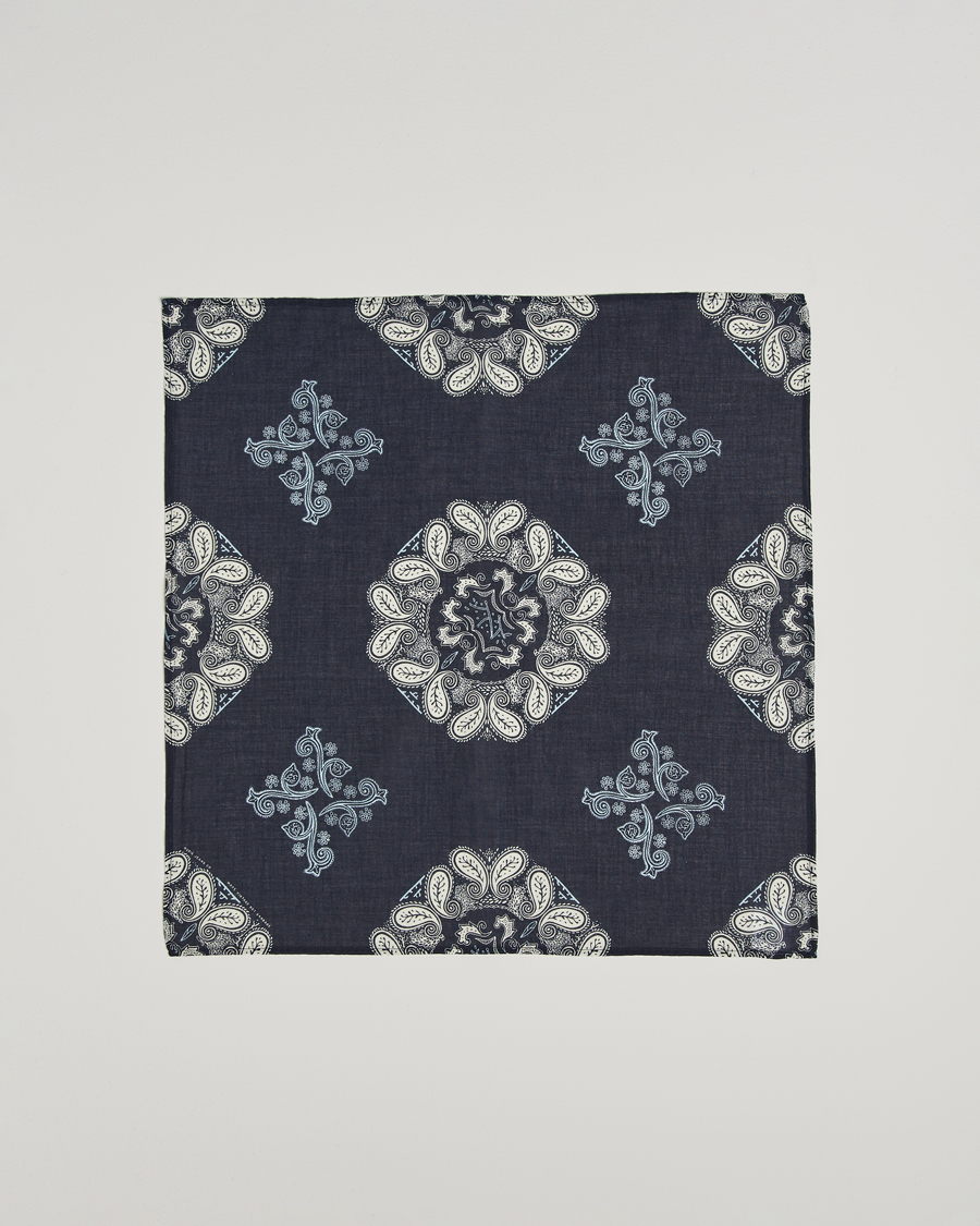 Herren | Tücher | Nudie Jeans | Ingrid Paisley Bandana Navy