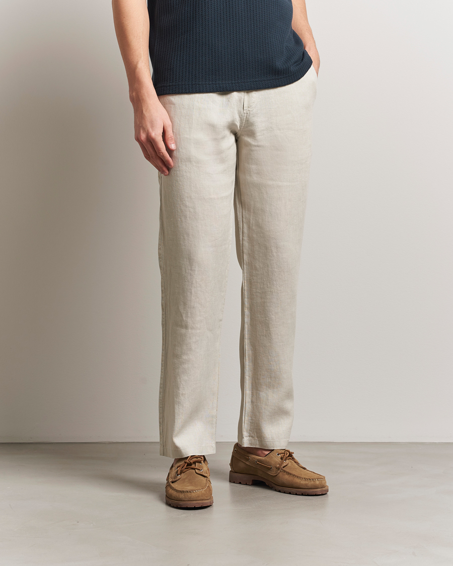 Herren | Hosen | Samsøe Samsøe | Jabari Linen Drawstring Trousers Moonstruck