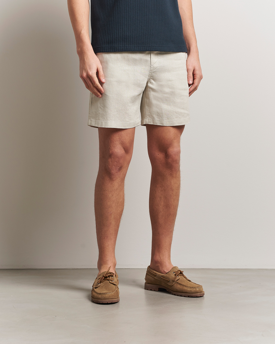 Herren | Shorts | Samsøe Samsøe | Jabari Linen Drawstring Shorts Moonstruck