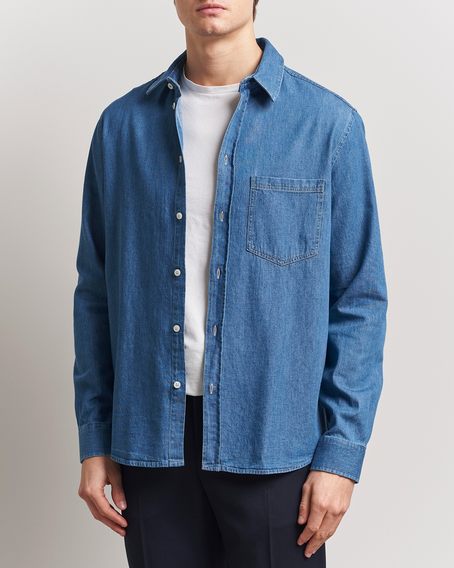 Herren | Hemden | Samsøe Samsøe | Ryan Chambray Shirt Light Blue