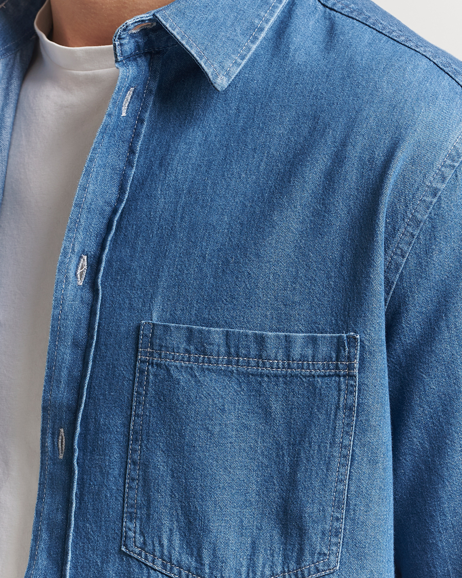 Herren | Hemden | Samsøe Samsøe | Ryan Chambray Shirt Light Blue