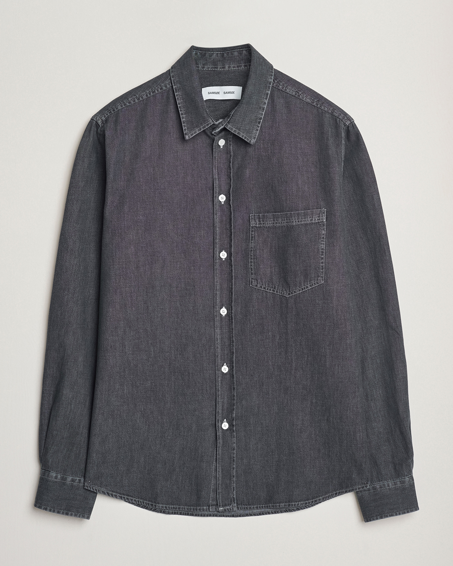 Herren | Hemden | Samsøe Samsøe | Ryan Chambray Shirt Grey