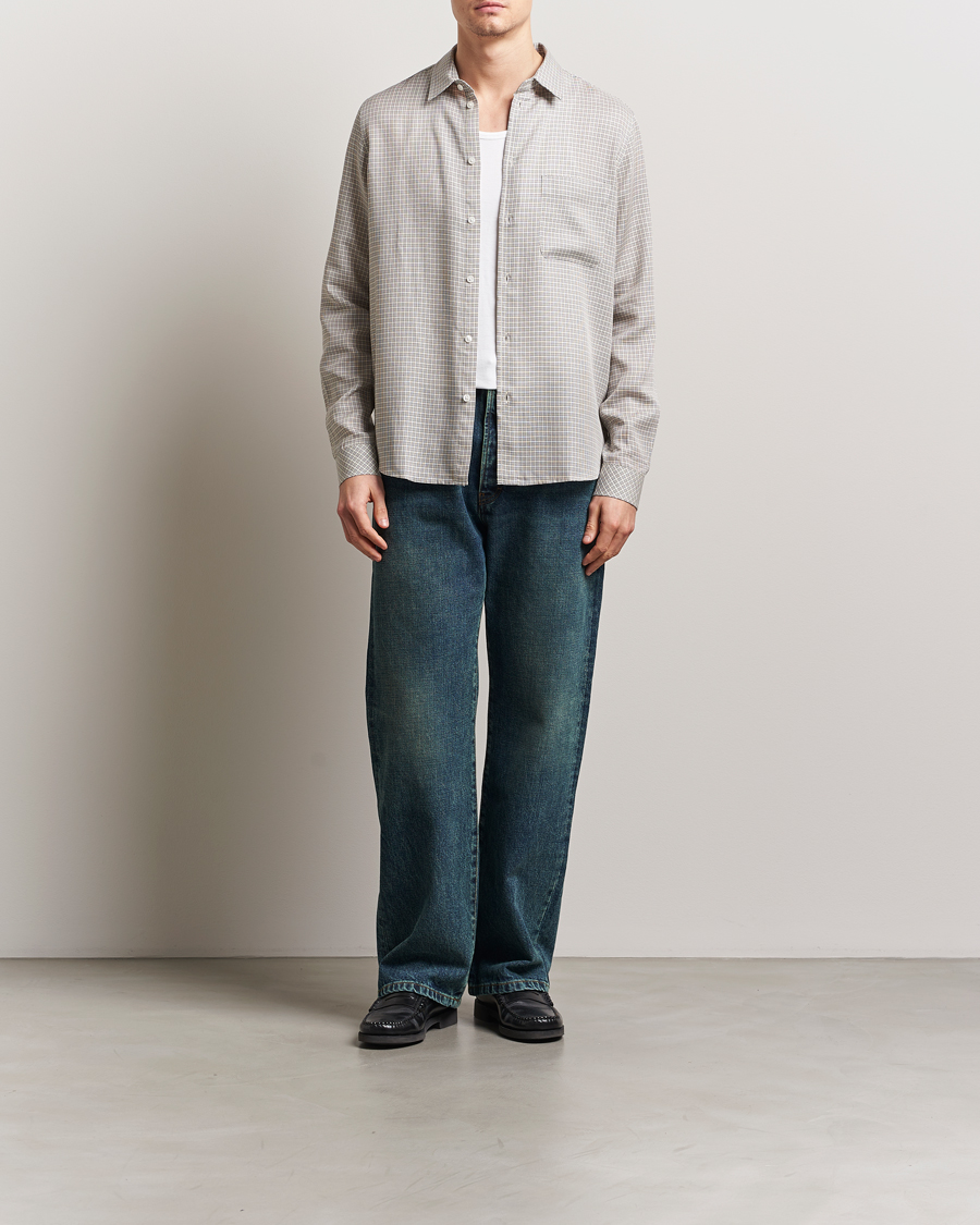 Herren | Hemden | Samsøe Samsøe | Ryan Checked Shirt Clear Cream