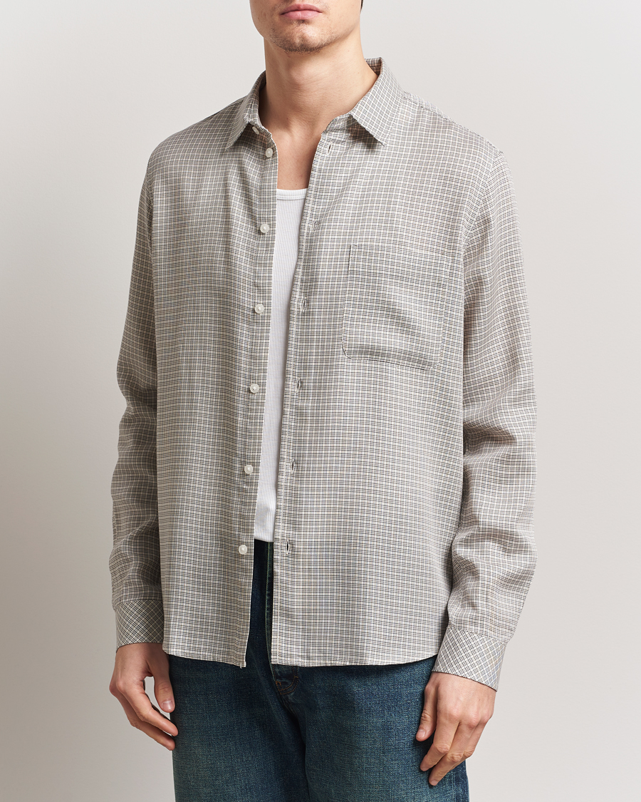 Herren | Hemden | Samsøe Samsøe | Ryan Checked Shirt Clear Cream