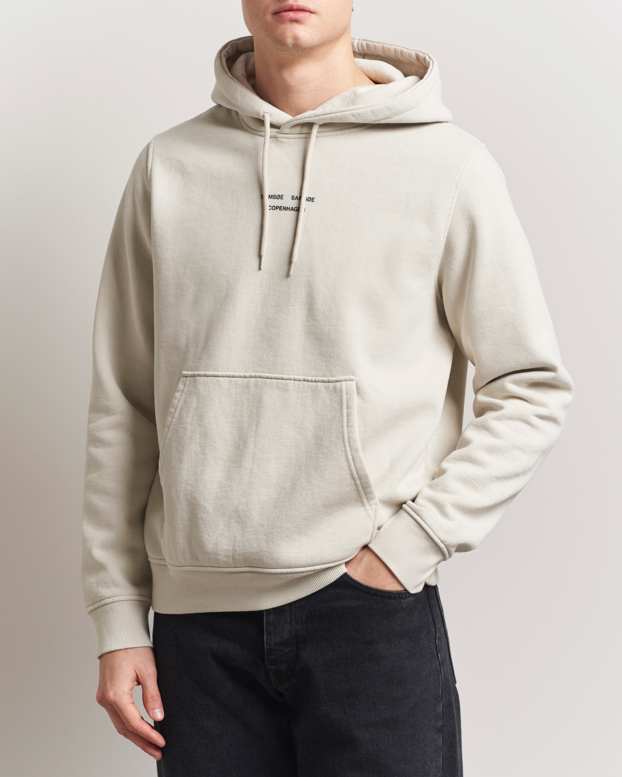 Herren | Pullover | Samsøe Samsøe | Marcus Center Logo Hoodie Moonstruck