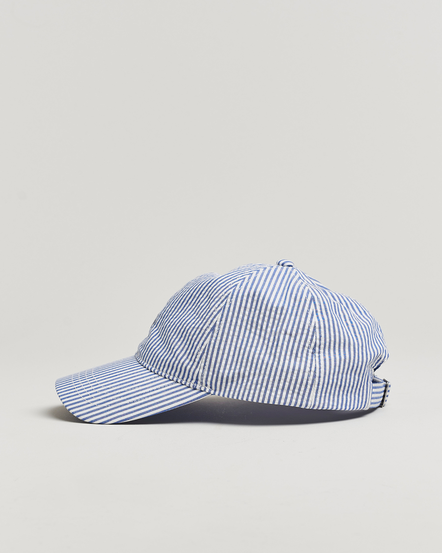 Herren | Hüte & Mützen | GANT | Striped Seersucker Cap Rich Blue