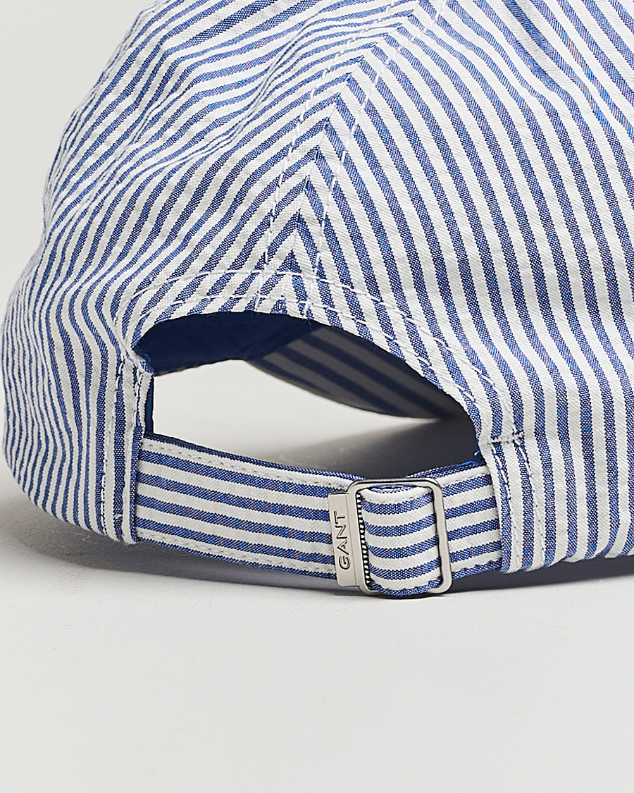 Herren | Hüte & Mützen | GANT | Striped Seersucker Cap Rich Blue