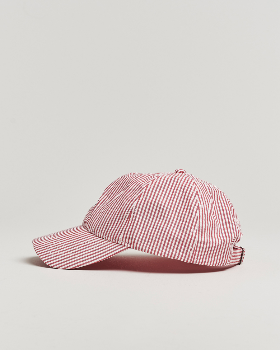 Herren | Hüte & Mützen | GANT | Striped Seersucker Cap Ruby Red
