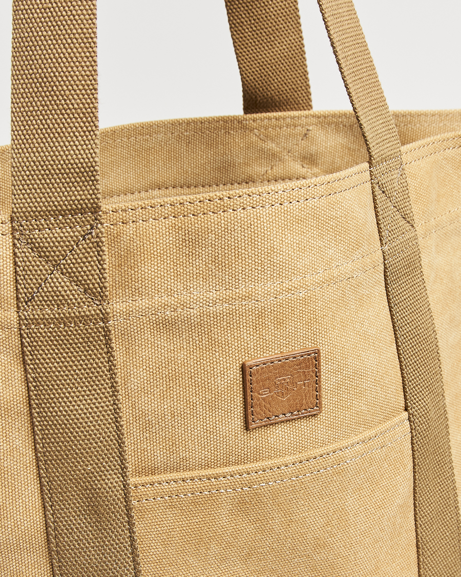 Herren | Taschen | GANT | Washed Canvas Totebag Oak Beige