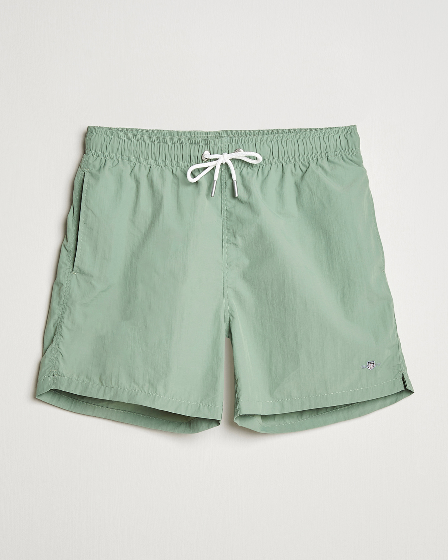 Herren | Badehosen | GANT | Basic Swimshorts Kalamata Green