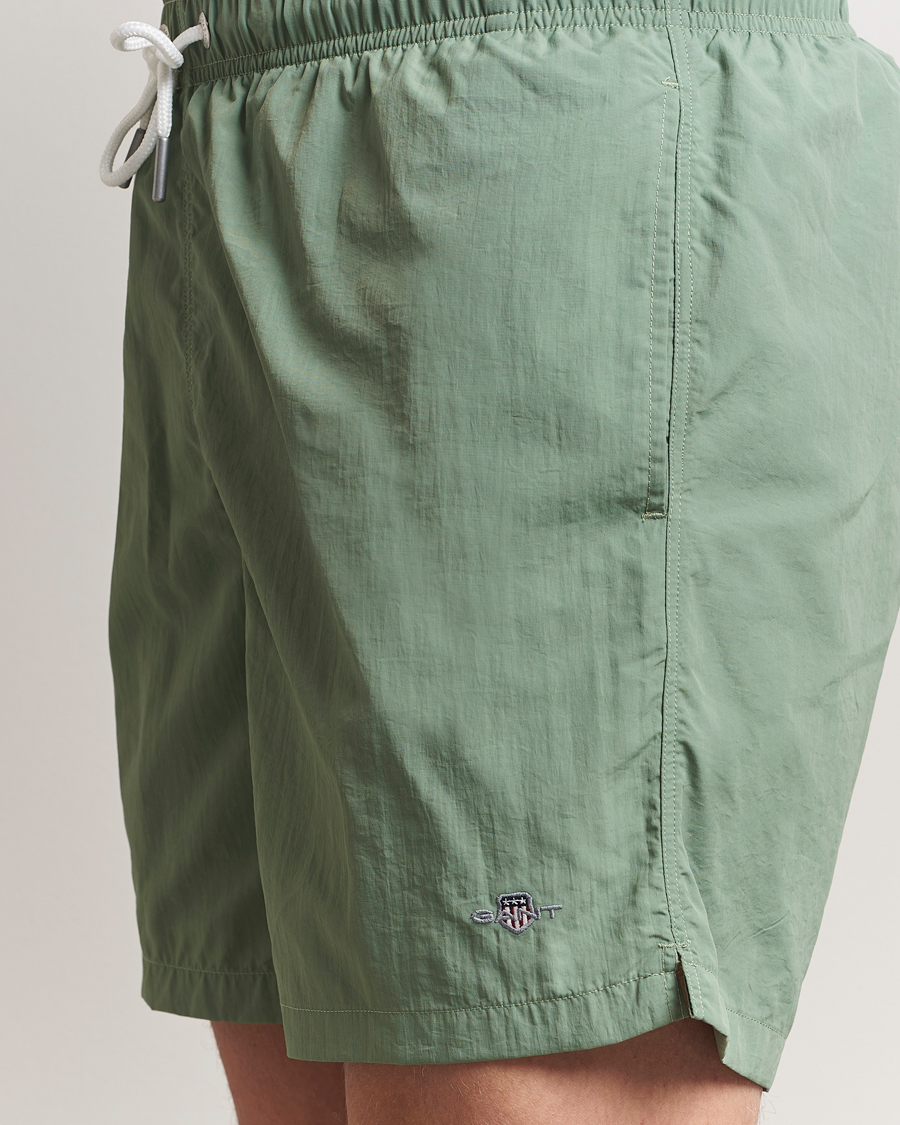 Herren | Badehosen | GANT | Basic Swimshorts Kalamata Green