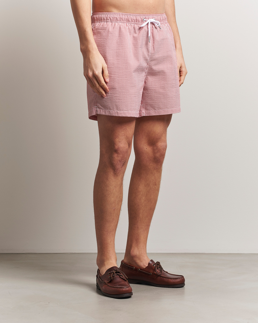 Herren | Badehosen | GANT | Seersucker Swimshorts Ruby Red