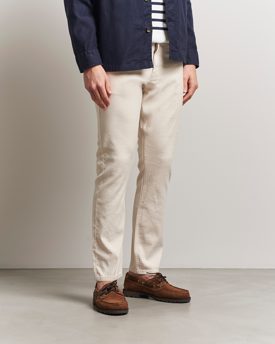 Herren | Hosen | GANT | Regular Cotton/Linen 5-Pocket Pants Putty