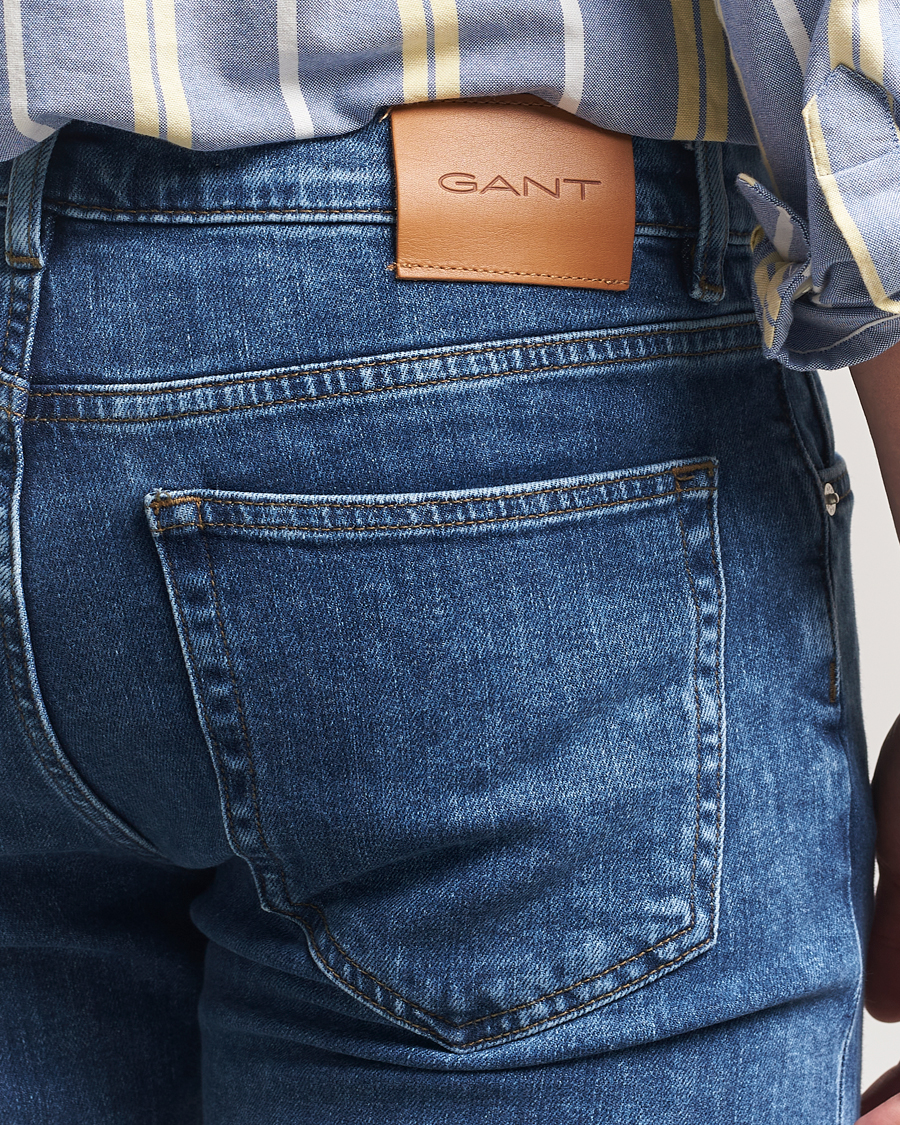 Herren | Jeans | GANT | Regular Fit Jeans Mid Blue Vintage