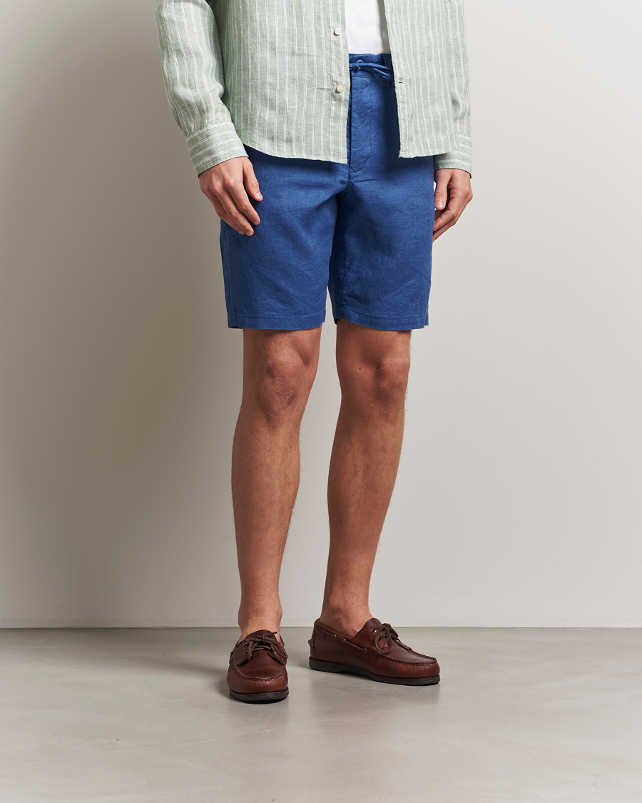 Herren | Shorts | GANT | Relaxed Linen Drawstring Shorts Rich Blue