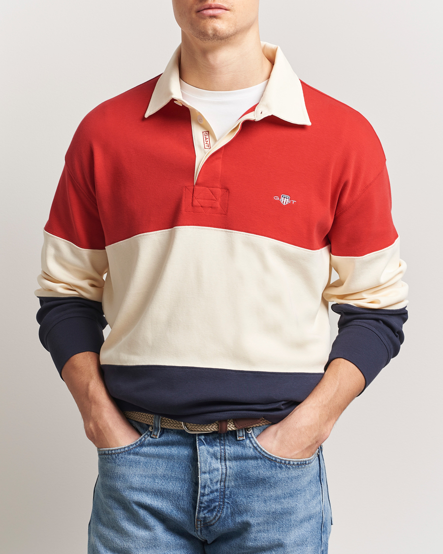 Herren | Pullover | GANT | Blocked Heavy Rugger Multi