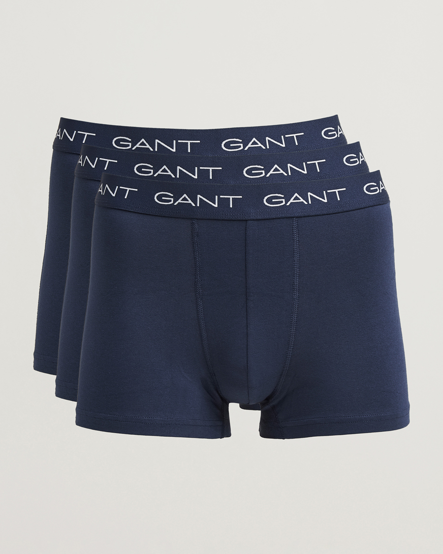 Herren | Unterwäsche | GANT | 3-Pack Trunks Marine