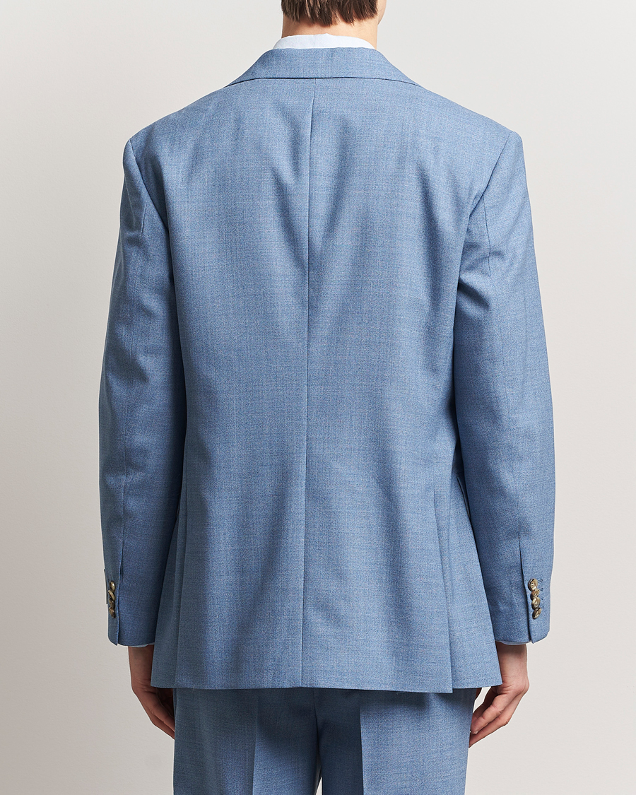 Herren | Sakkos | GANT | Mouline Wool Double Breasted Suit Jacket Salty Sea