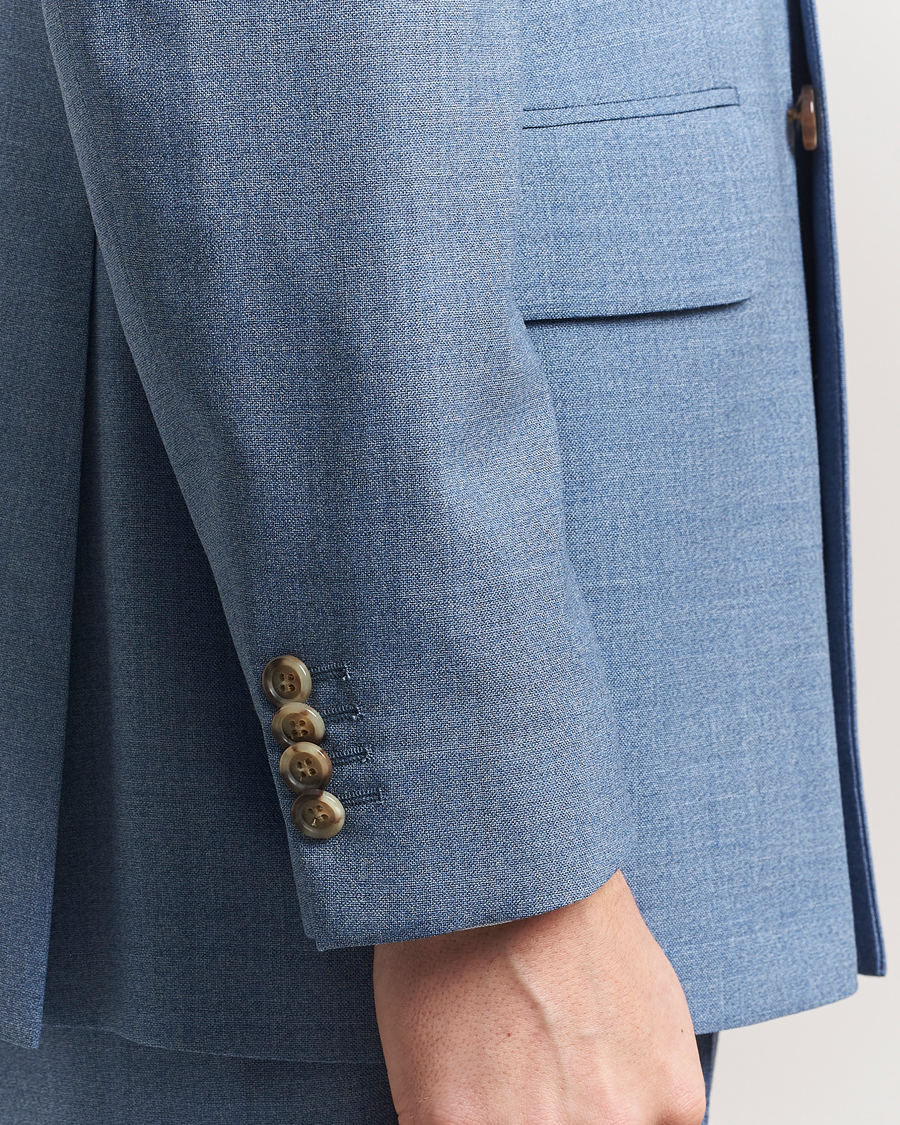 Herren | Sakkos | GANT | Mouline Wool Double Breasted Suit Jacket Salty Sea