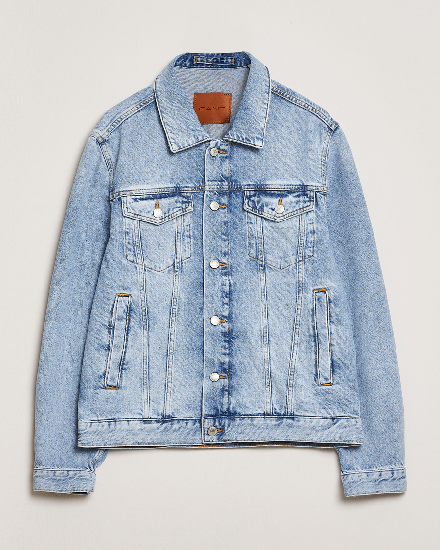 Herren | Jacken | GANT | Denim Jacket Light Blue Vintage