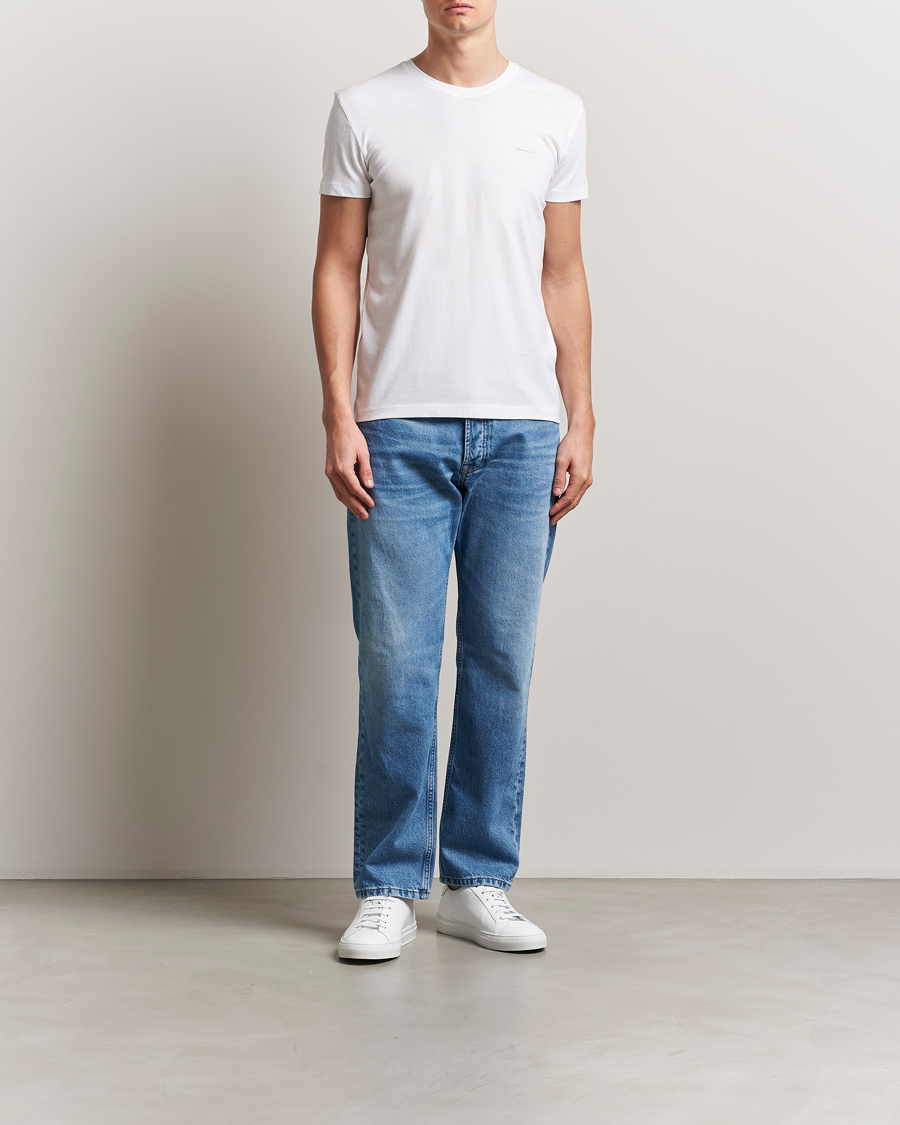 Herren | T-Shirts | GANT | 2-Pack Crew Neck T-Shirt White