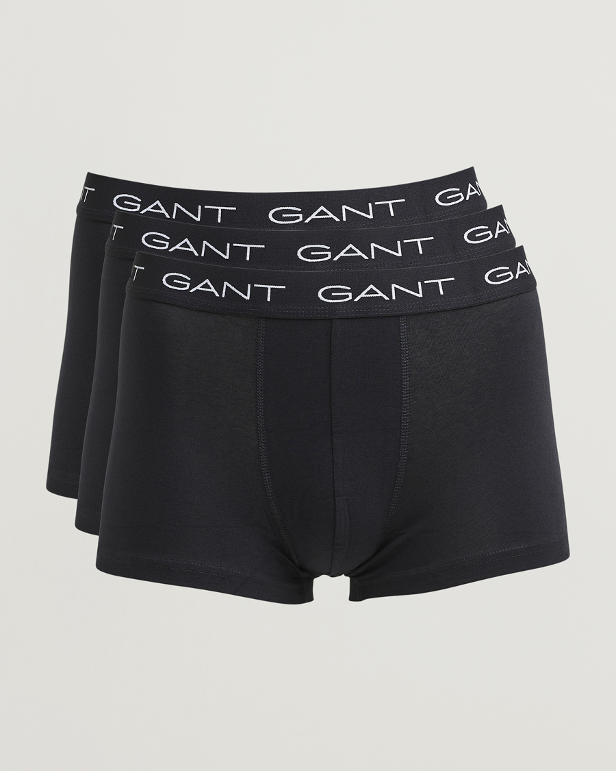 Herren | Unterwäsche | Gant | 3-Pack Trunks Black