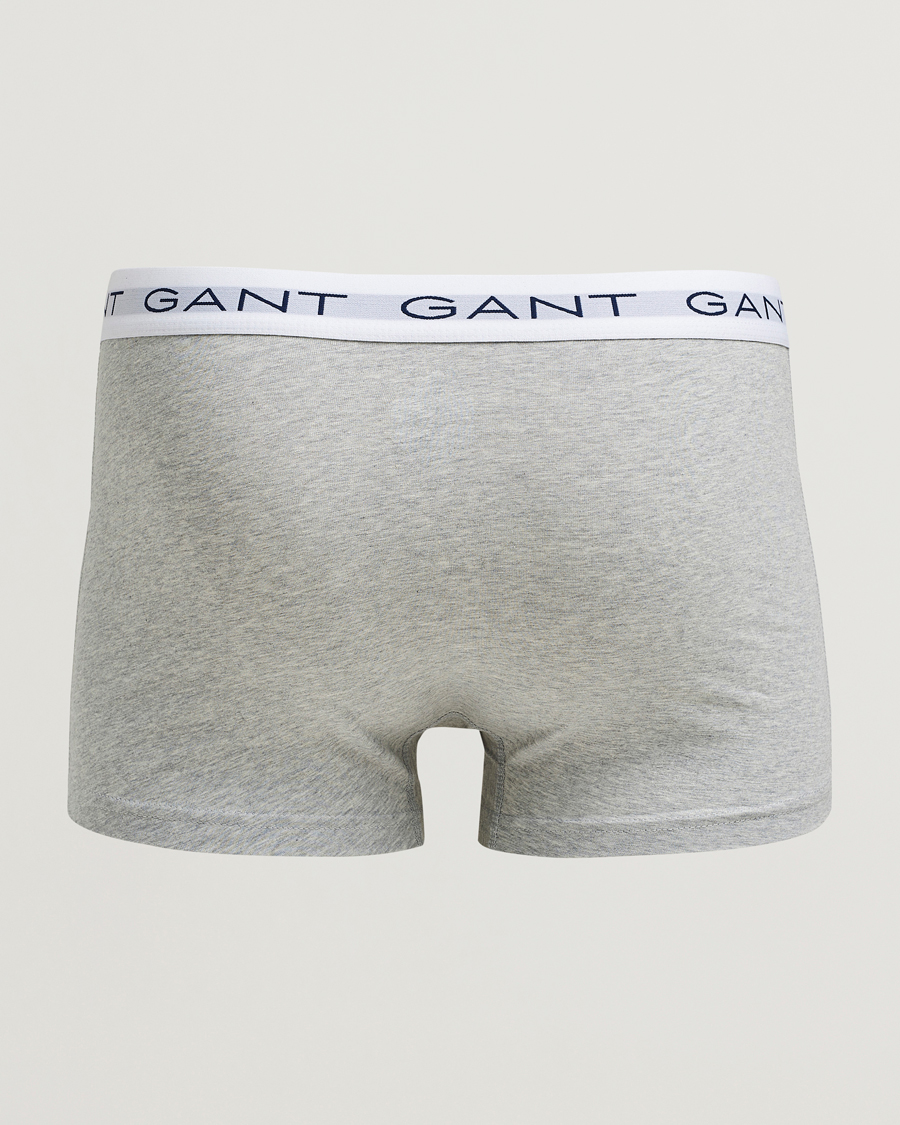 Herren | Unterwäsche | Gant | 3-Pack Trunks Light Grey Melange/Black/White