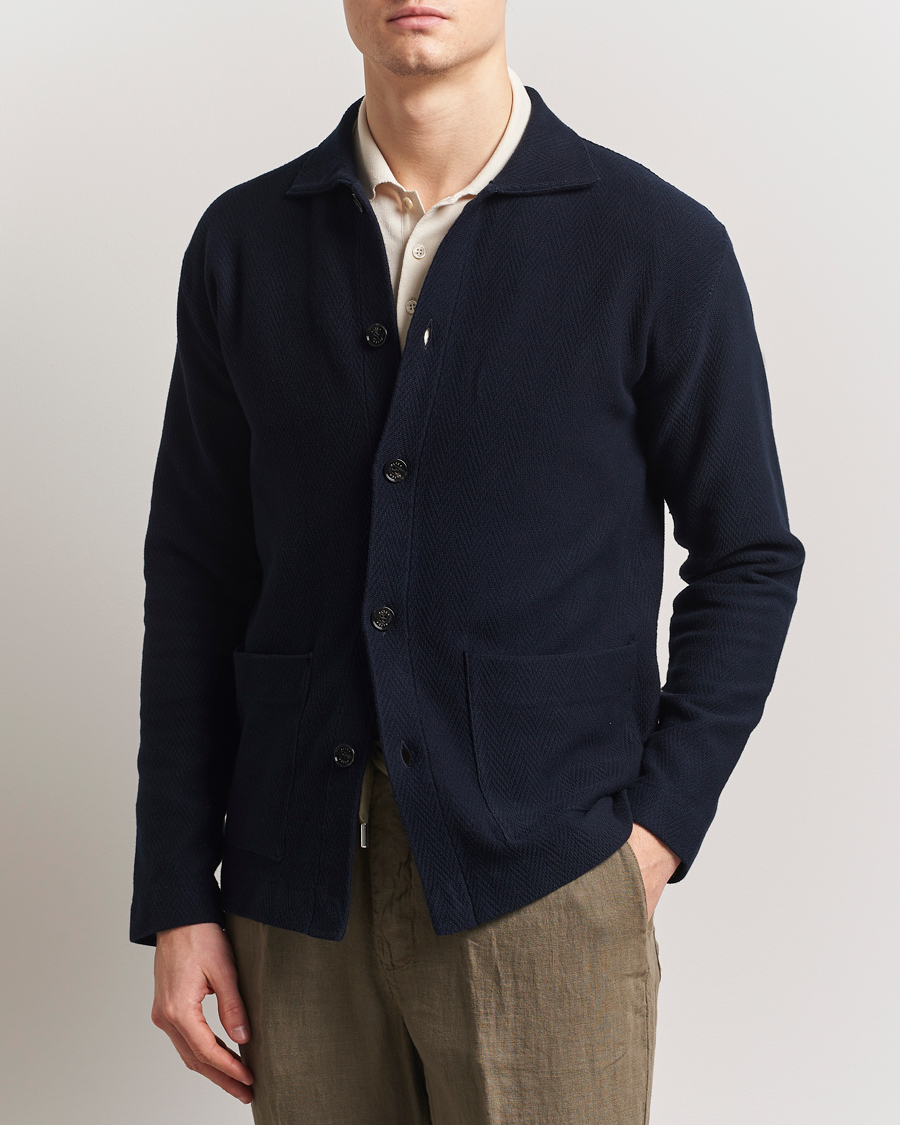 Herren | Jacken | Altea | Chevron Chore Jacket Navy