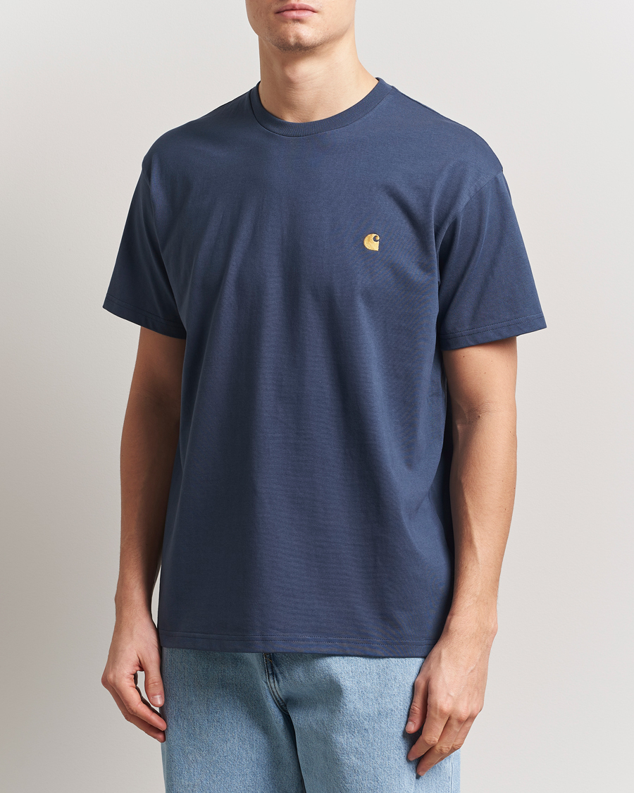 Herren | T-Shirts | Carhartt WIP | Chase Short Sleeve T-Shirt Dusky Blue
