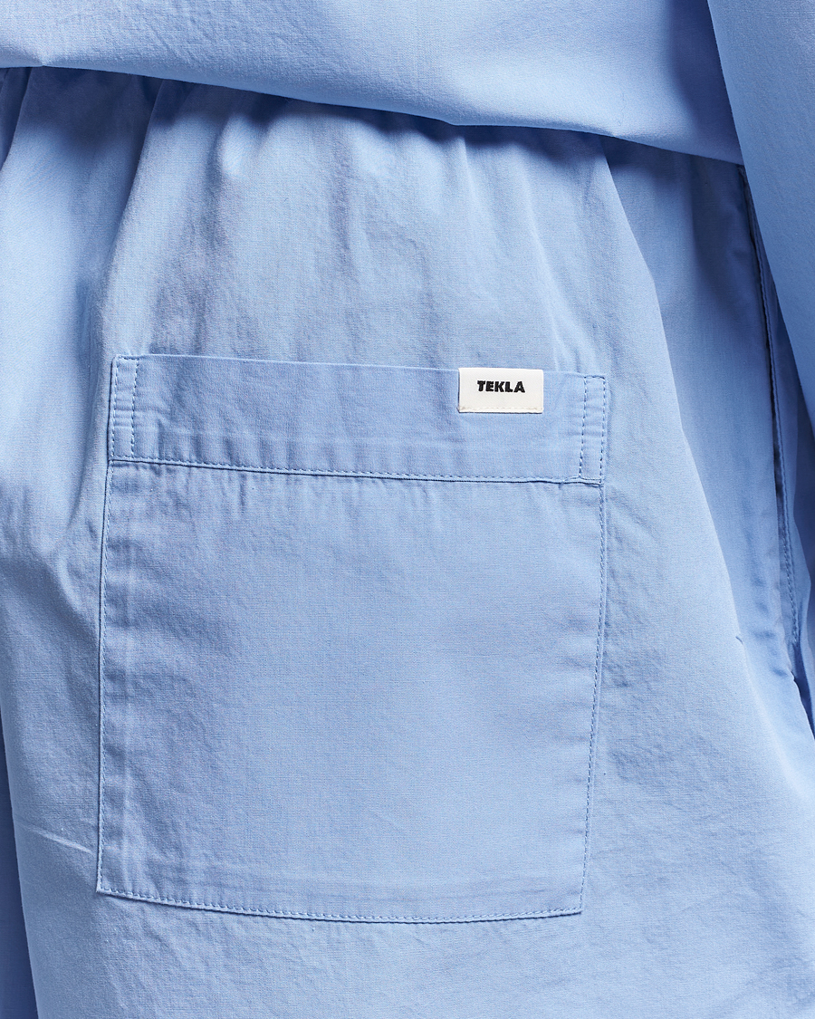 Herren | Schlafanzüge & Bademäntel | Tekla | Poplin Pyjama Shorts Cornflower Blue