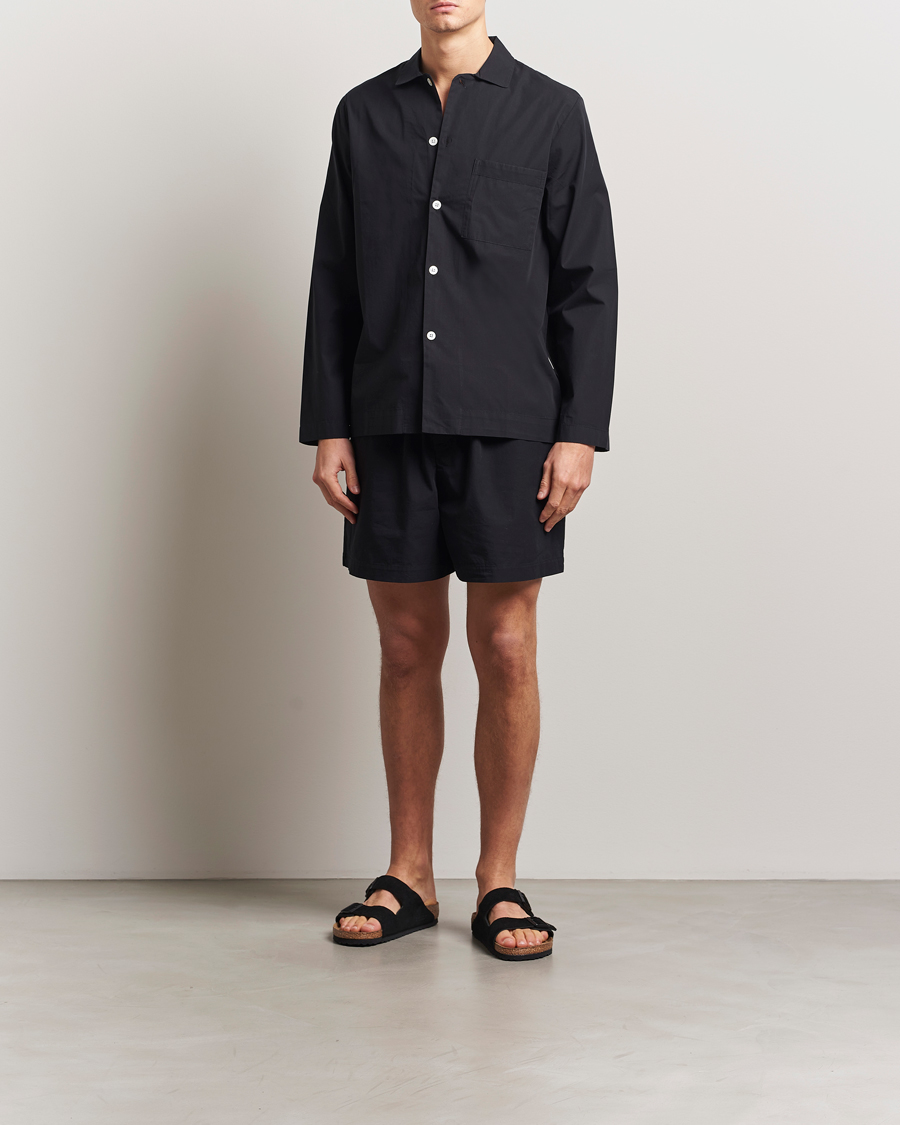 Herren | Schlafanzüge & Bademäntel | Tekla | Poplin Pyjama Shorts All Black