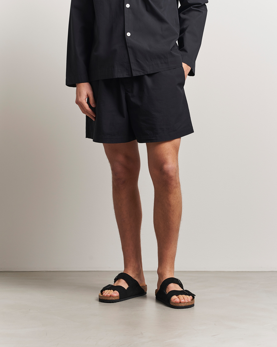 Herren | Schlafanzüge & Bademäntel | Tekla | Poplin Pyjama Shorts All Black