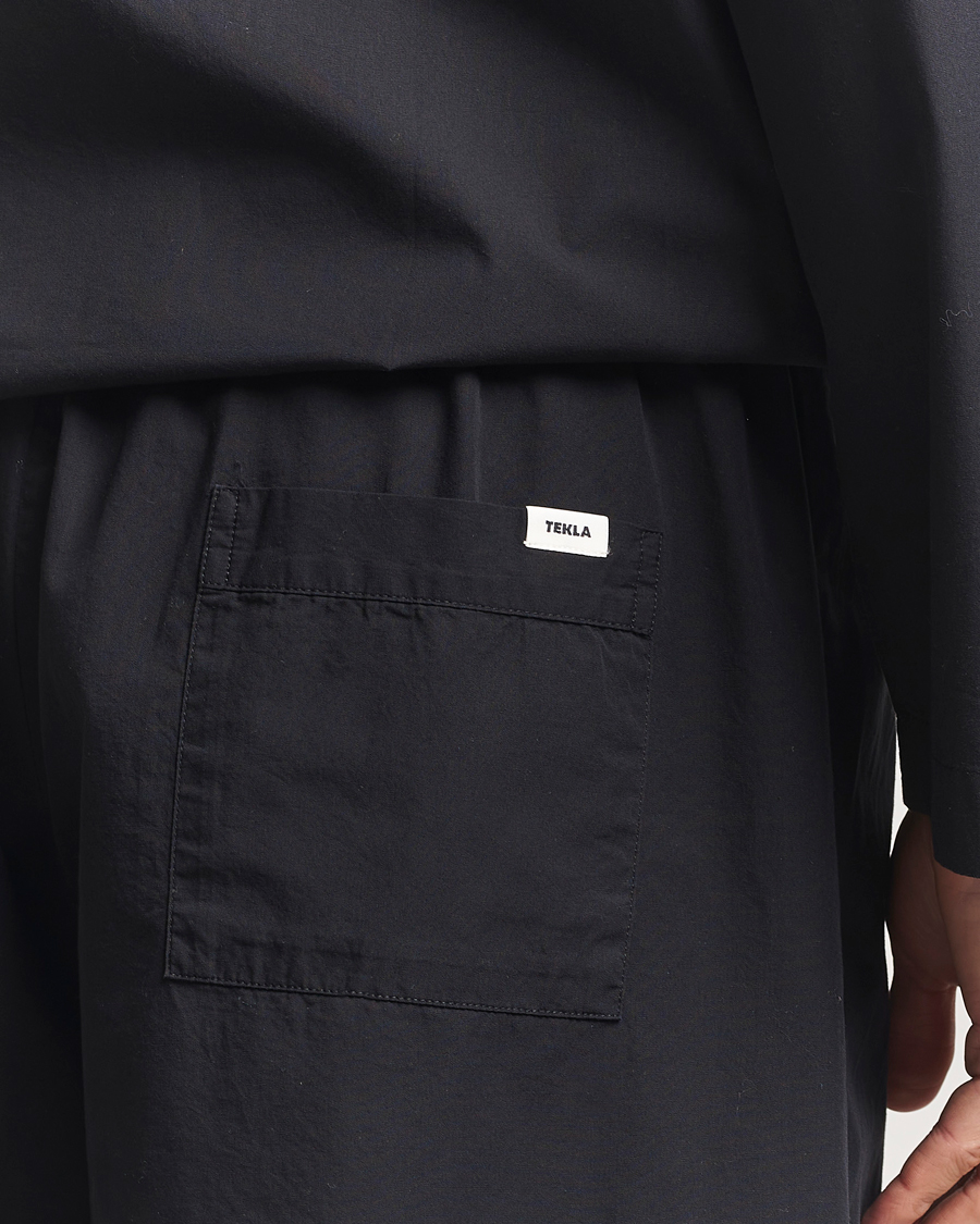 Herren | Schlafanzüge & Bademäntel | Tekla | Poplin Pyjama Shorts All Black