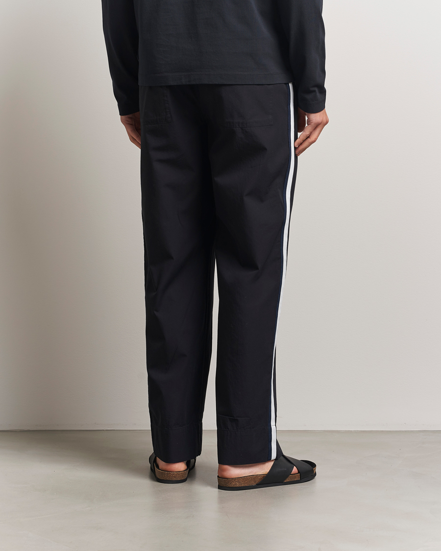 Herren | Schlafanzüge & Bademäntel | Tekla | Grosgrain Stripes Pyjama Pants All Black