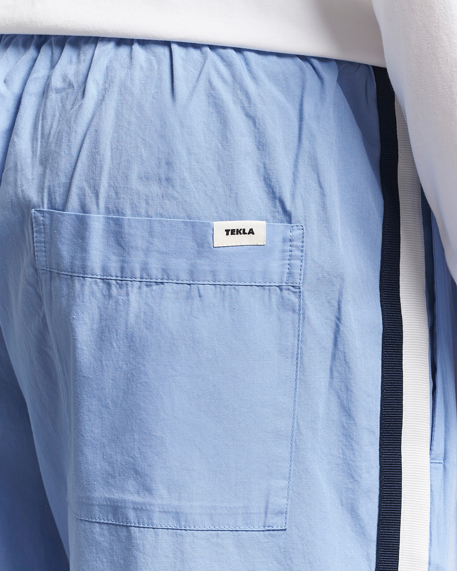 Herren | Schlafanzüge & Bademäntel | Tekla | Grosgrain Stripes Pyjama Pants Cornflower Blue