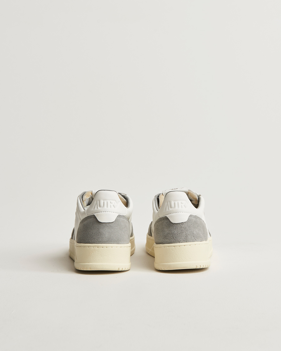 Herren | Sneaker | Autry | Medalist Low Super Soft Goat Leather Sneaker White/Grey