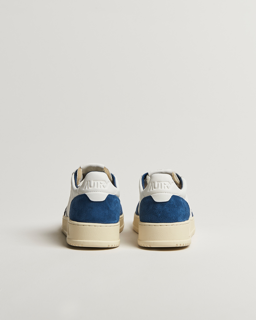 Herren | Sneaker | Autry | Medalist Low Super Soft Goat Leather Sneaker White/Navy