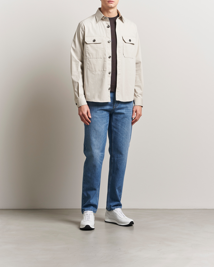 Herren | Hemden | Zegna | Premium Cotton Overshirt Beige
