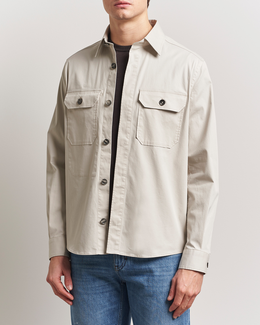 Herren | Hemden | Zegna | Premium Cotton Overshirt Beige