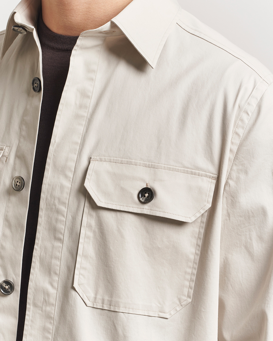 Herren | Hemden | Zegna | Premium Cotton Overshirt Beige