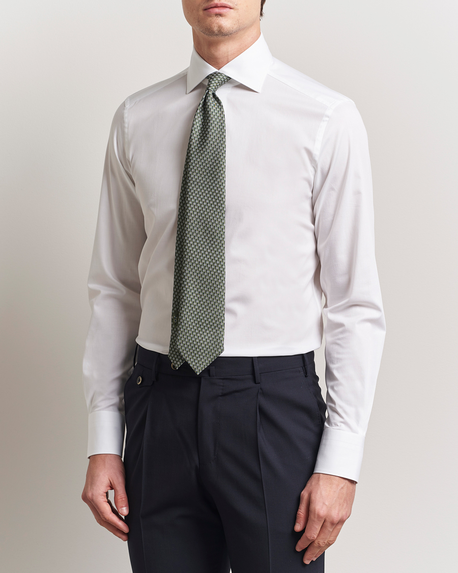 Herren | Hemden | Zegna | Slim Fit Cotton Dress Shirt White
