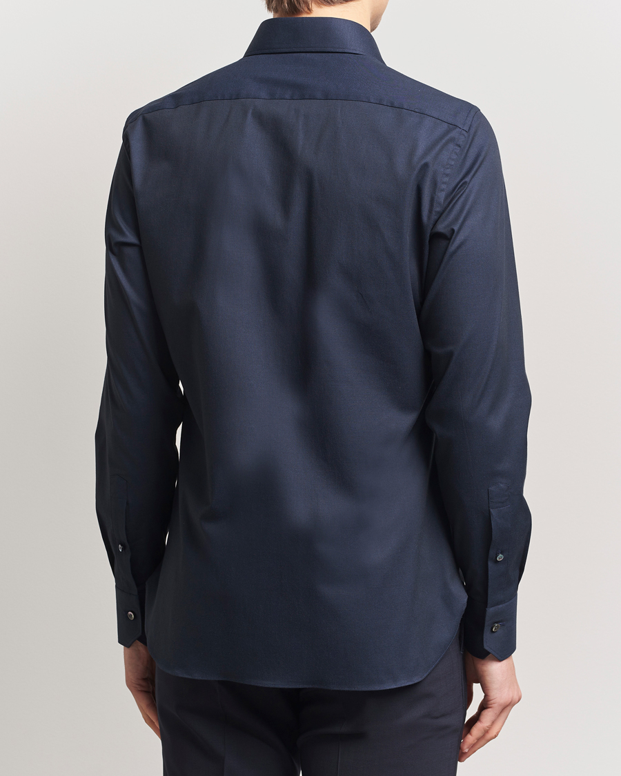 Herren | Hemden | Zegna | Slim Fit Stretch Cotton Dress Shirt Navy
