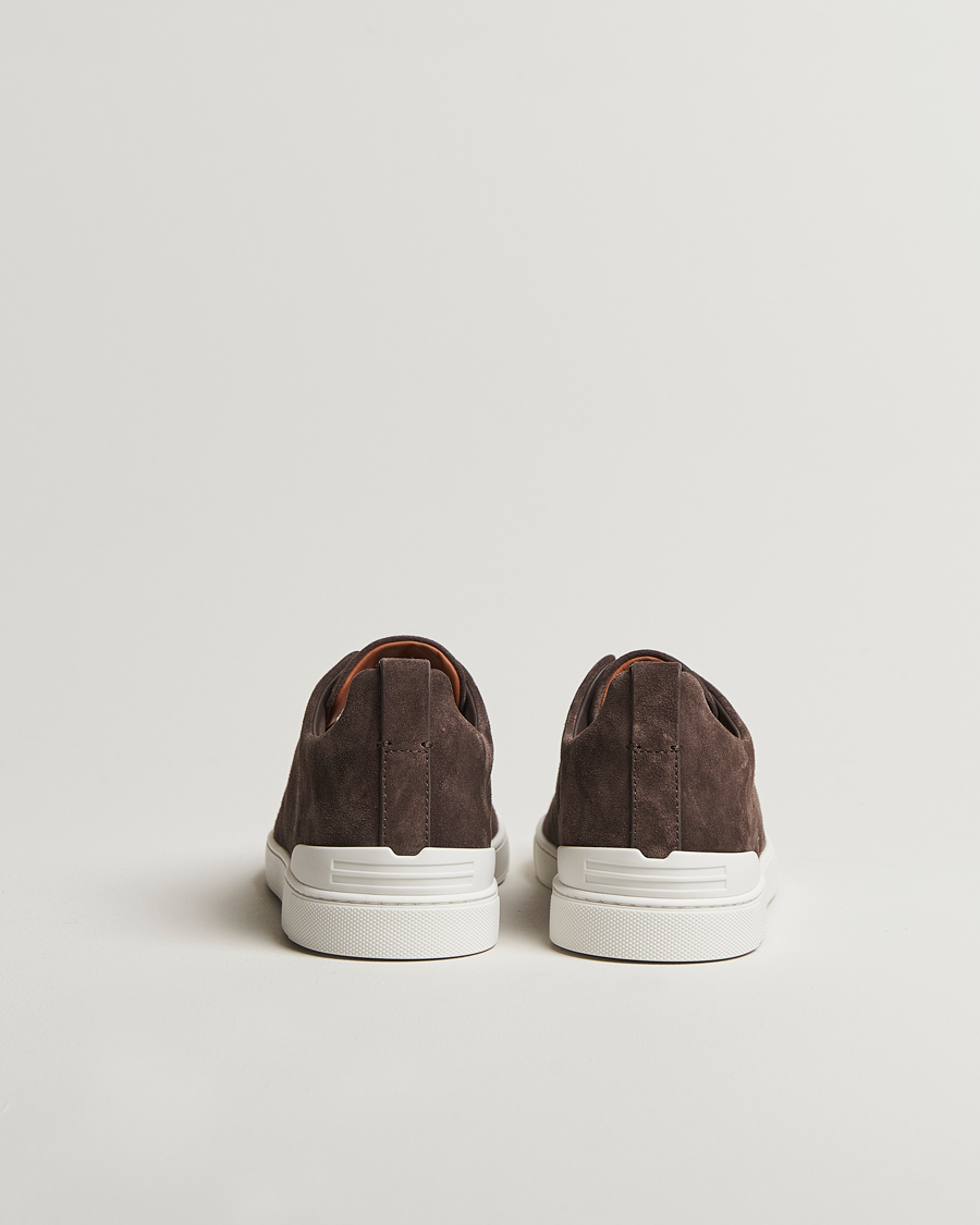 Herren | Sneaker | Zegna | Triple Stitch Sneakers Dark Brown Suede
