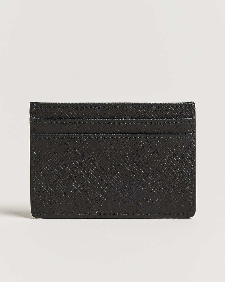 Herren | Geldbörsen | Smythson | Panama Flat Cardholder Black