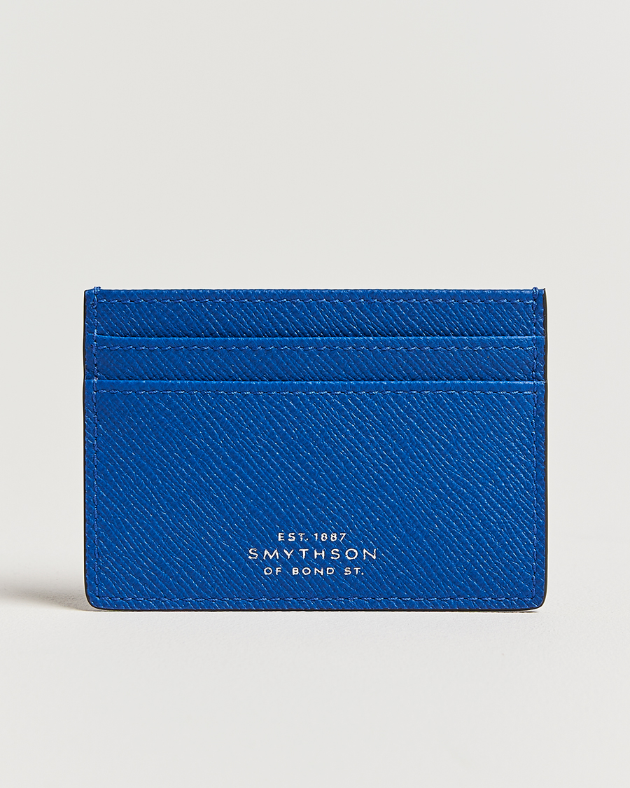 Herren | Geldbörsen | Smythson | Panama Flat Cardholder Cerulean