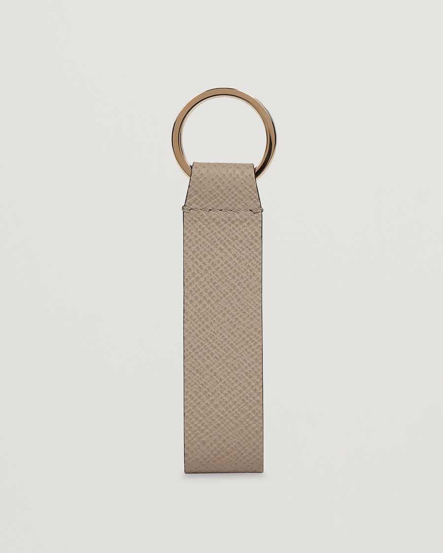 Herren | Schlüsselringe | Smythson | Panama Leather Keyring Sandstone